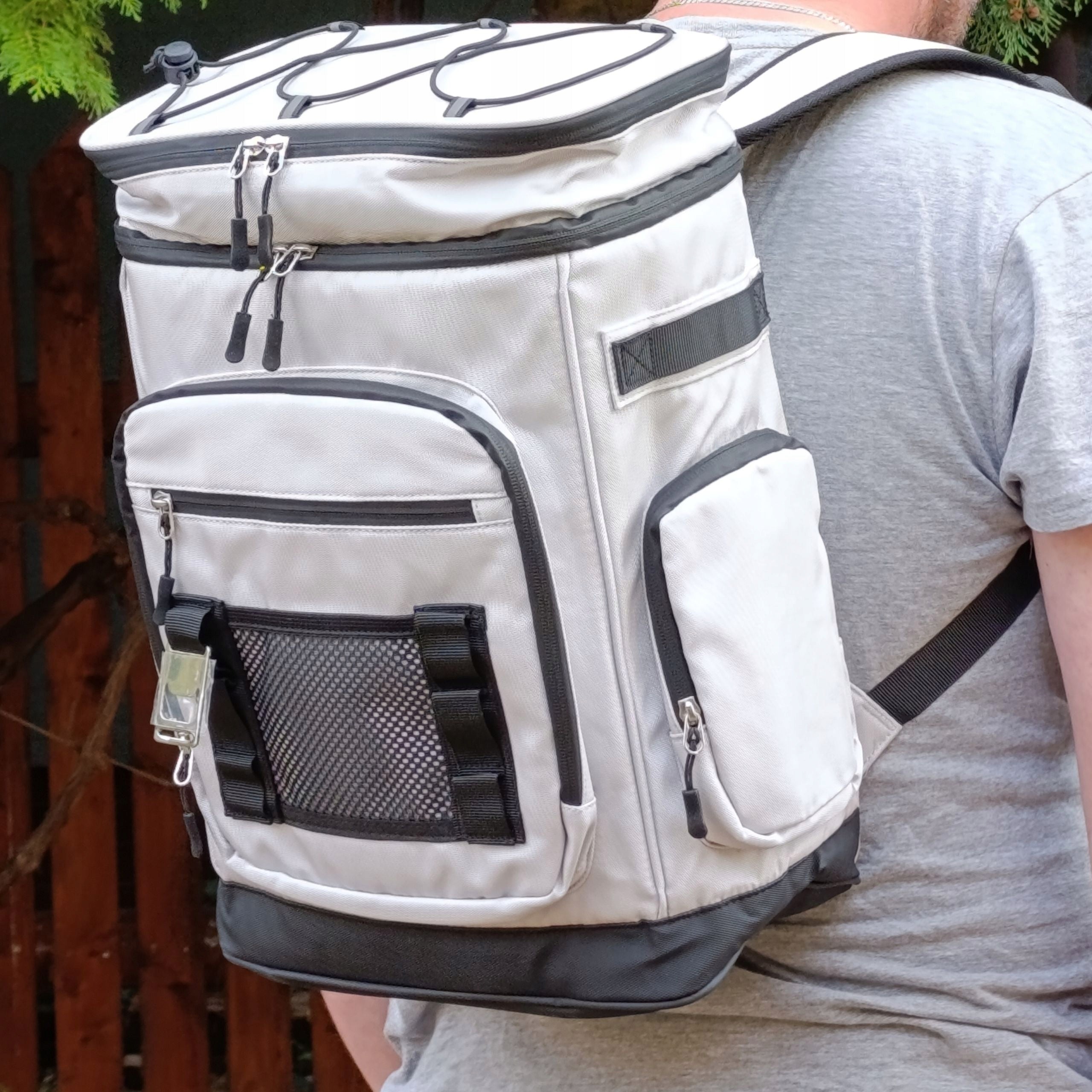 THERMAL BACKPACK THERMAL TRAVEL BAG FOR SHOPPING FOOD BEACH 30L Manufacturer code plecak termoizolacyjny wyjazdowy na jedzenie