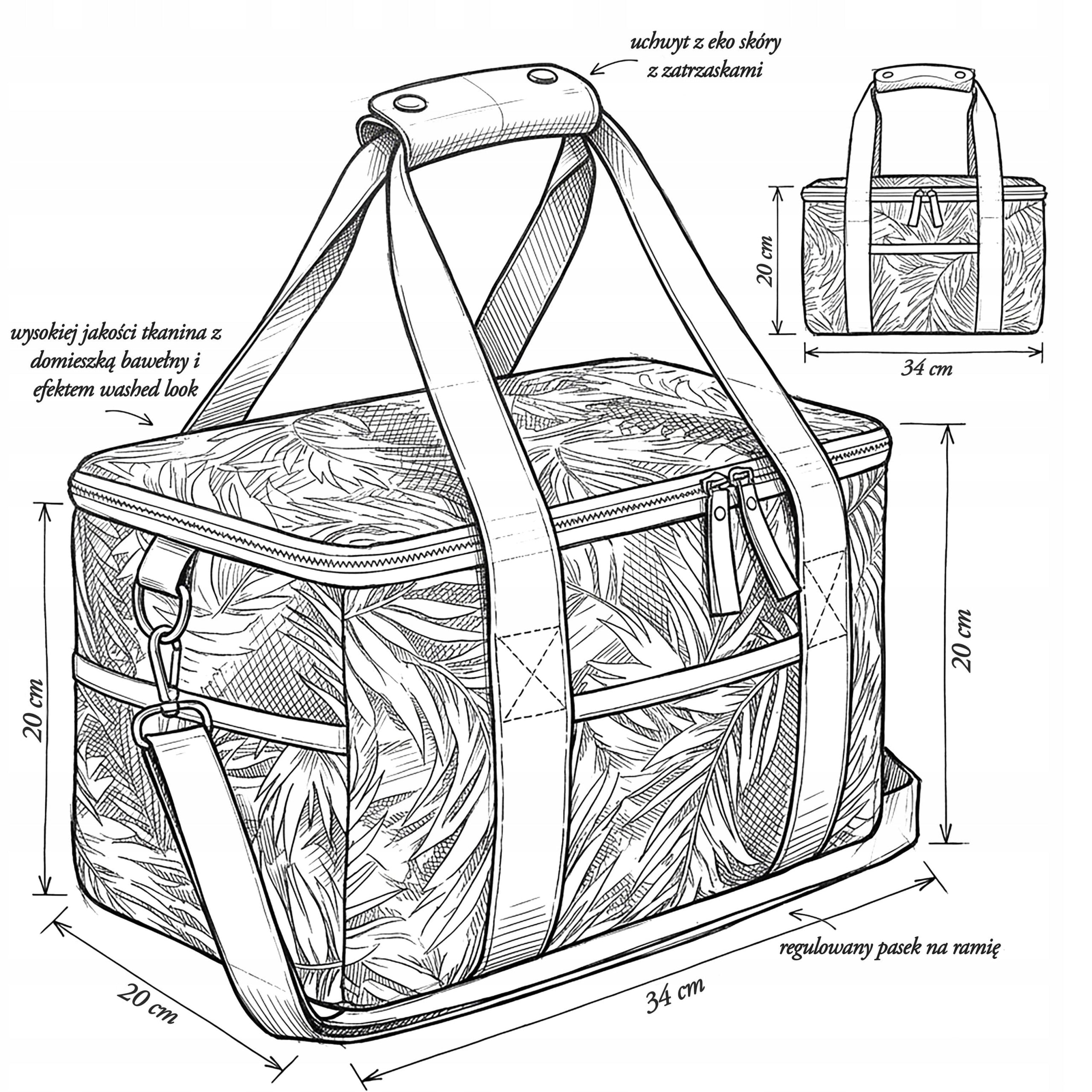 THERMAL BAG BEACH PICNIC THERMAL INSULATION TOURIST LARGE 15L Manufacturer code 39256