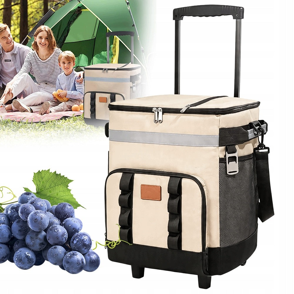 THERMAL BAG REFRIGERATOR PORTABLE COOLING BAG WITH GARDEN CAMPING CART Packaging status original