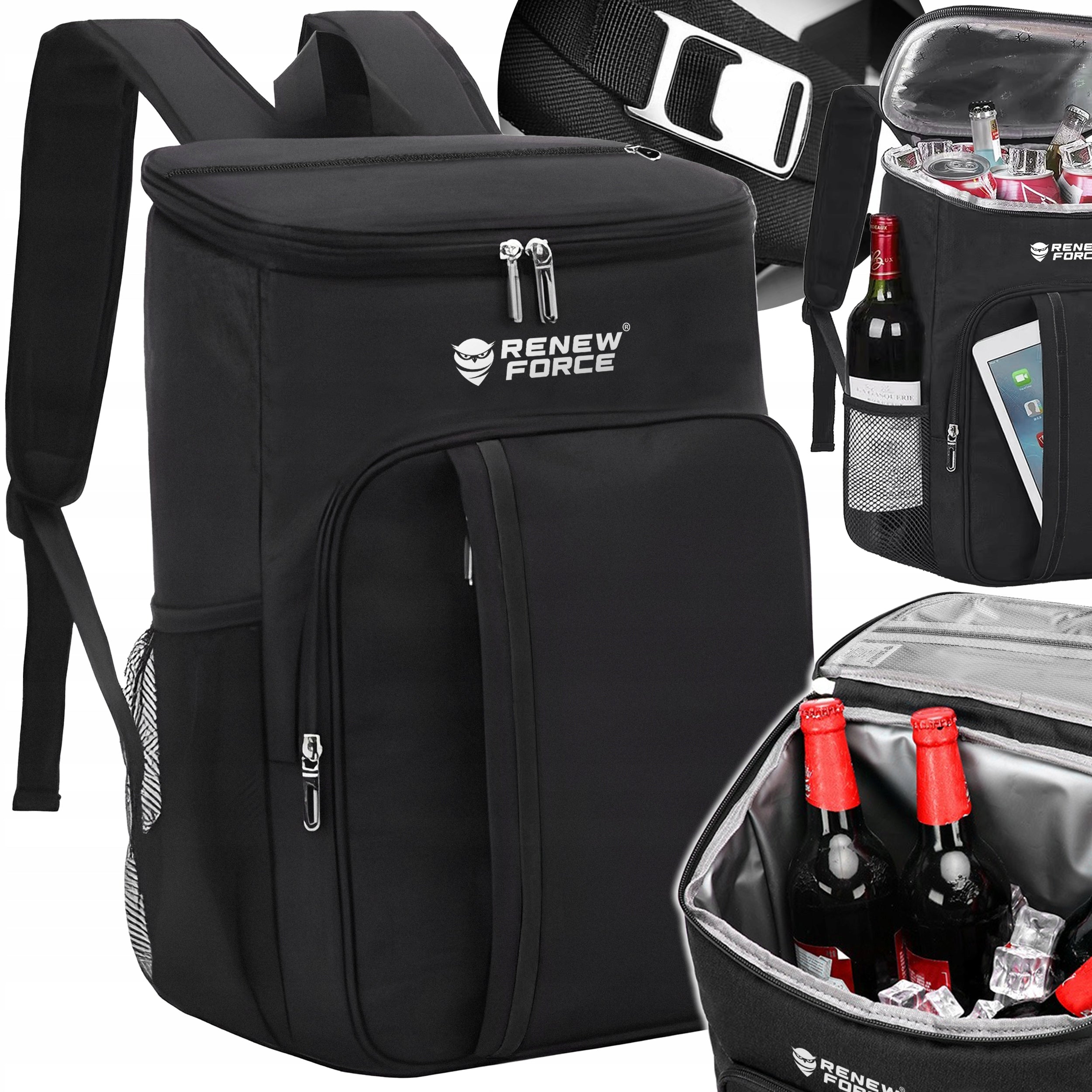 THERMAL INSULATION BACKPACK TRAVEL BAG 26L + OPENER