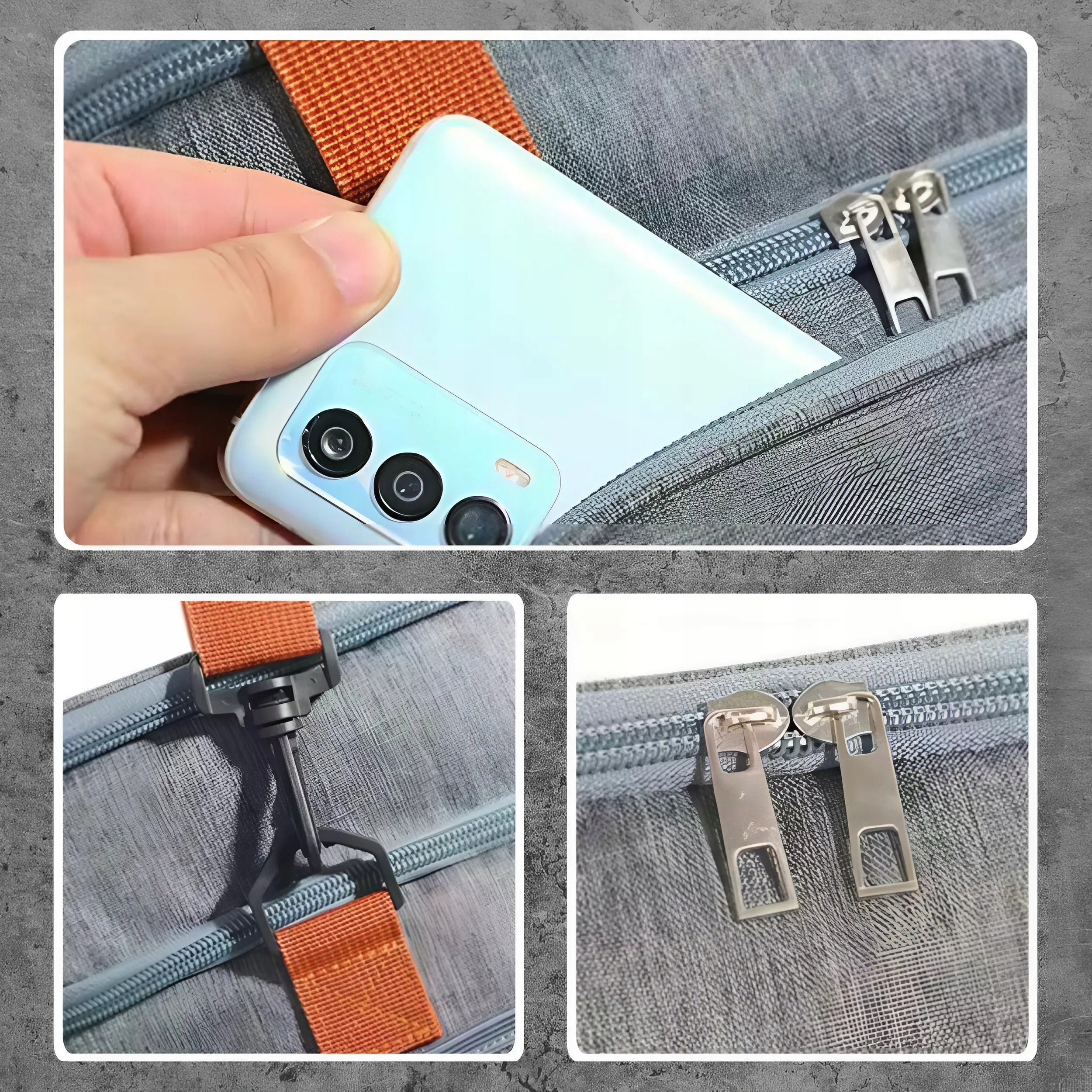 THERMAL INSULATION BAG FOR BEACH TRAVEL FRIDGE Color gray