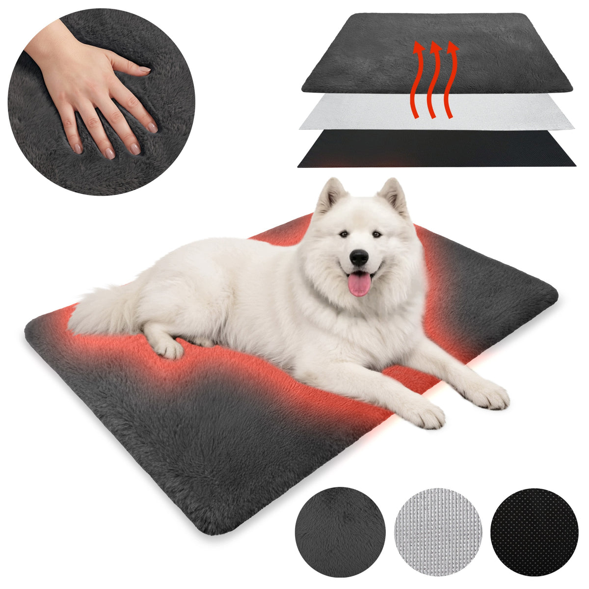 THERMAL INSULATION MAT FOR CAT DOG 100x70 CM HEATING BED XL