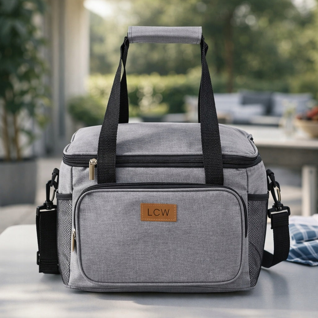 THERMAL PICNIC BAG THERMAL INSULATION BEACH TOURIST FRIDGE 40 L. Manufacturer code SDH1527-GREY/40L