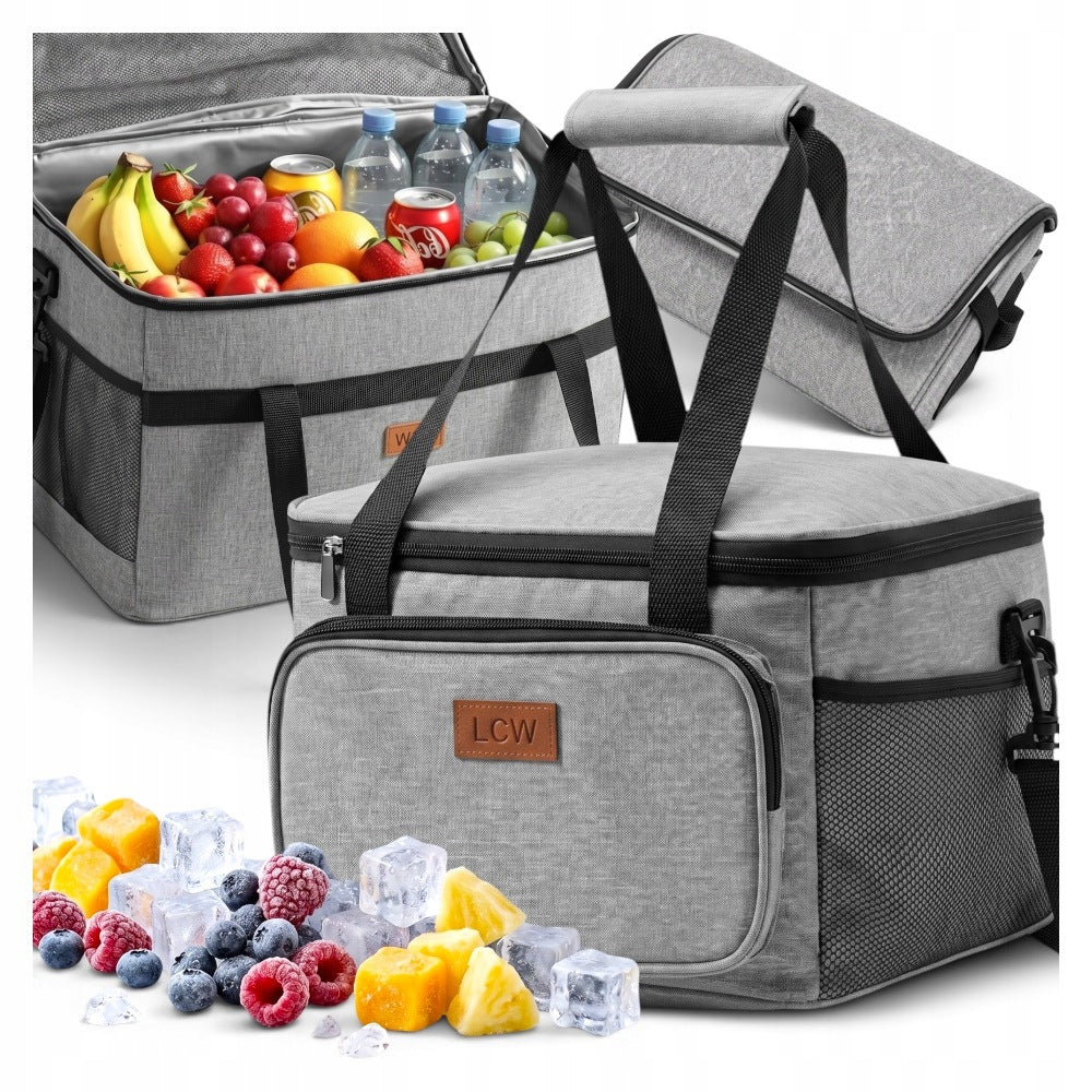 THERMAL PICNIC BAG THERMAL INSULATION BEACH TOURIST FRIDGE 40 L.