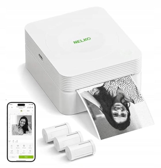 THERMAL PRINTER NELKO PM230 Labels Photo Stickers Bluetooth Android iOS