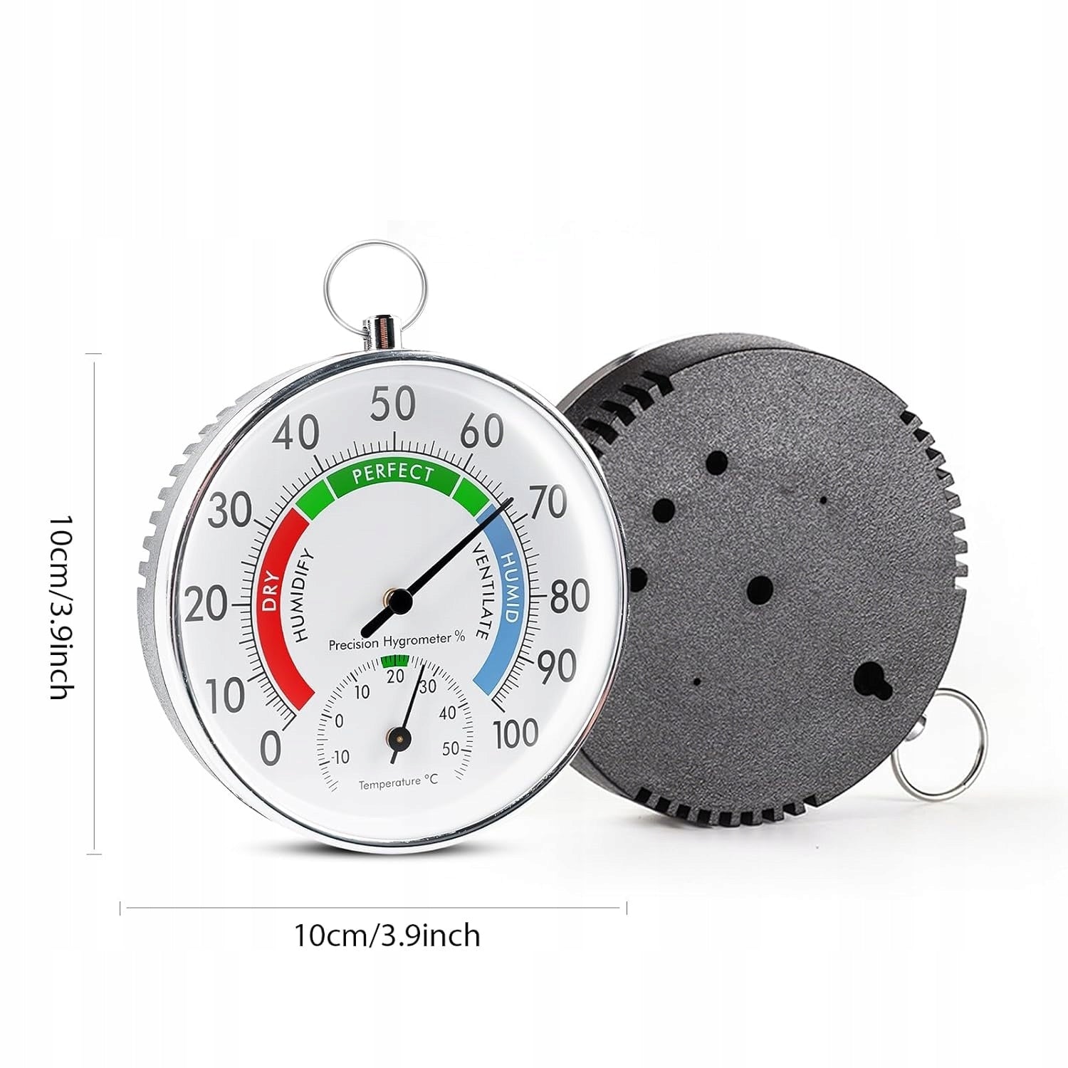 THERMOMETER AND HYGROMETER HANGING TEMPERATURE METER FOR GREENHOUSE Packaging status original