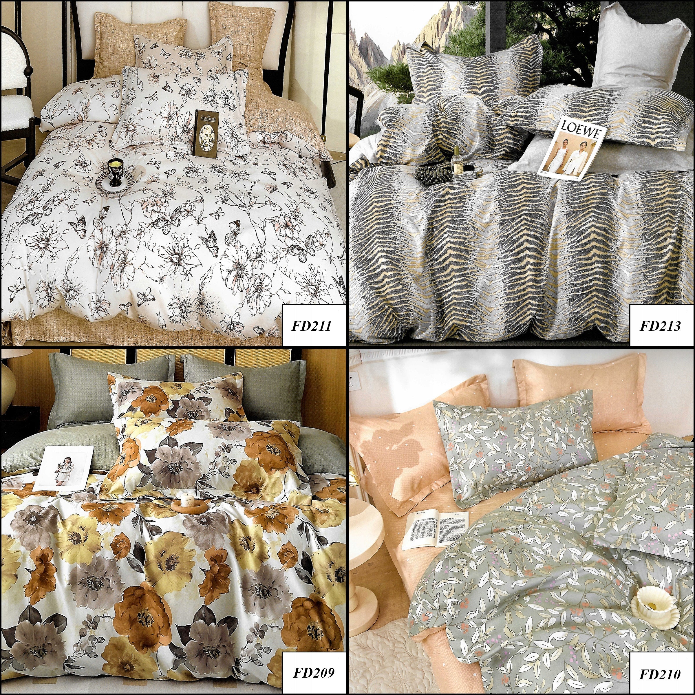 THICK DOUBLE-SIDED BEDDING 200x220 COTTON FLANNEL WARM WINTER SPRING Brand J&W