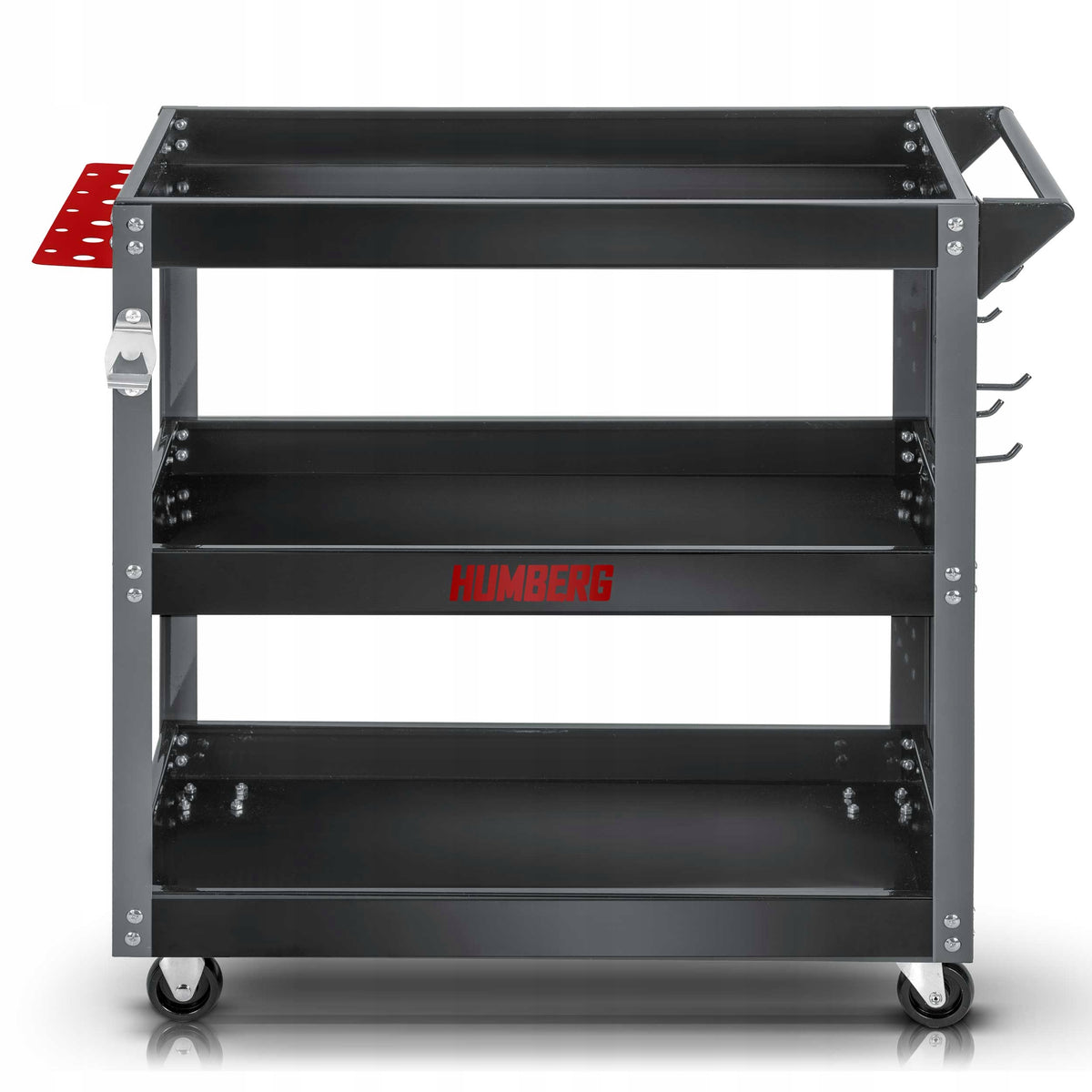 THREE-SHELF WORKSHOP TOOL TROLLEY WITH WALLS 3 LEVELS HUMBERG Packaging status original