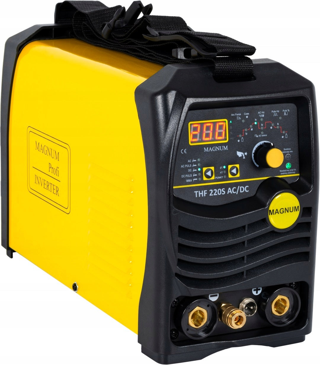 TIG HF INVERTER WELDING MACHINE FOR ALUMINIUM MAGNUM THF 220S AC/DC 200A 230V PULSE Manufacturer code SPAWARKA TIG THF 220S KPW3