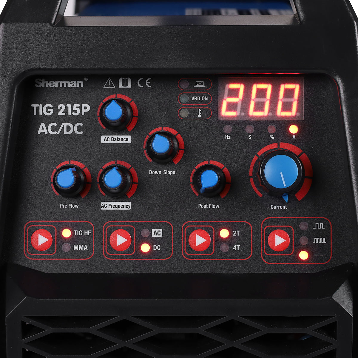 TIG Sherman 215P AC/DC welding machine for aluminium Brand Sherman