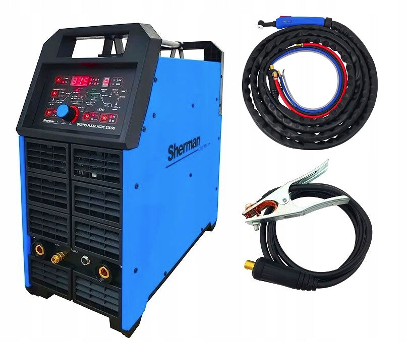 TIG Sherman DIGITIG 315GD Pulse AC/DC 315A IGBT HF MMA VRD
