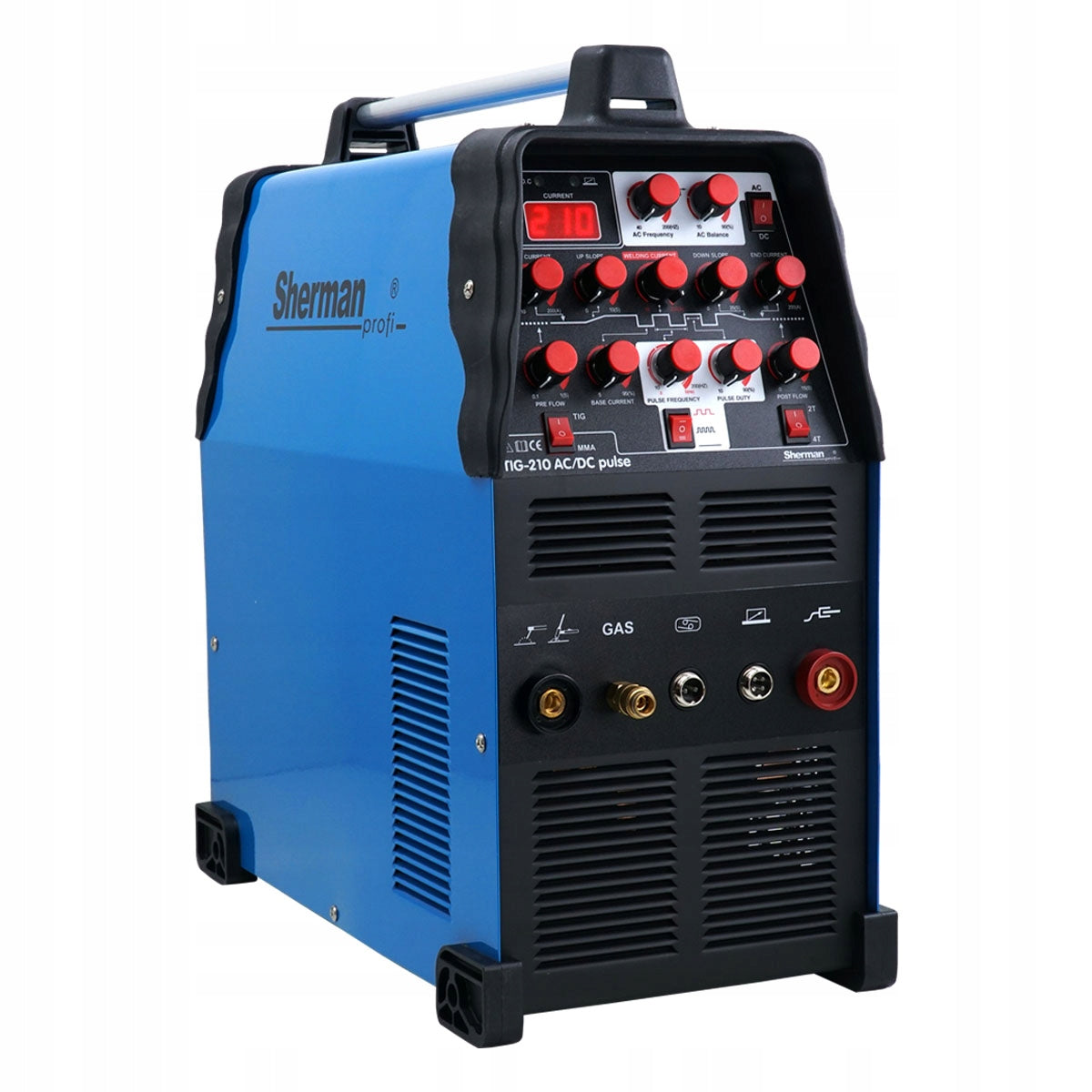 TIG welding machine for ALUMINIUM SHERMAN 210 ACDC 200A Set WIRE GLOVES Brand Sherman