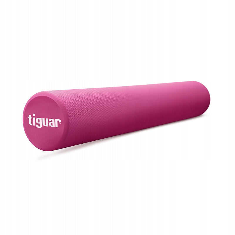 TIGUAR PILATES YOGA ROLLER SMOOTH PLUM 90cm X 15cm Brand Tiguar