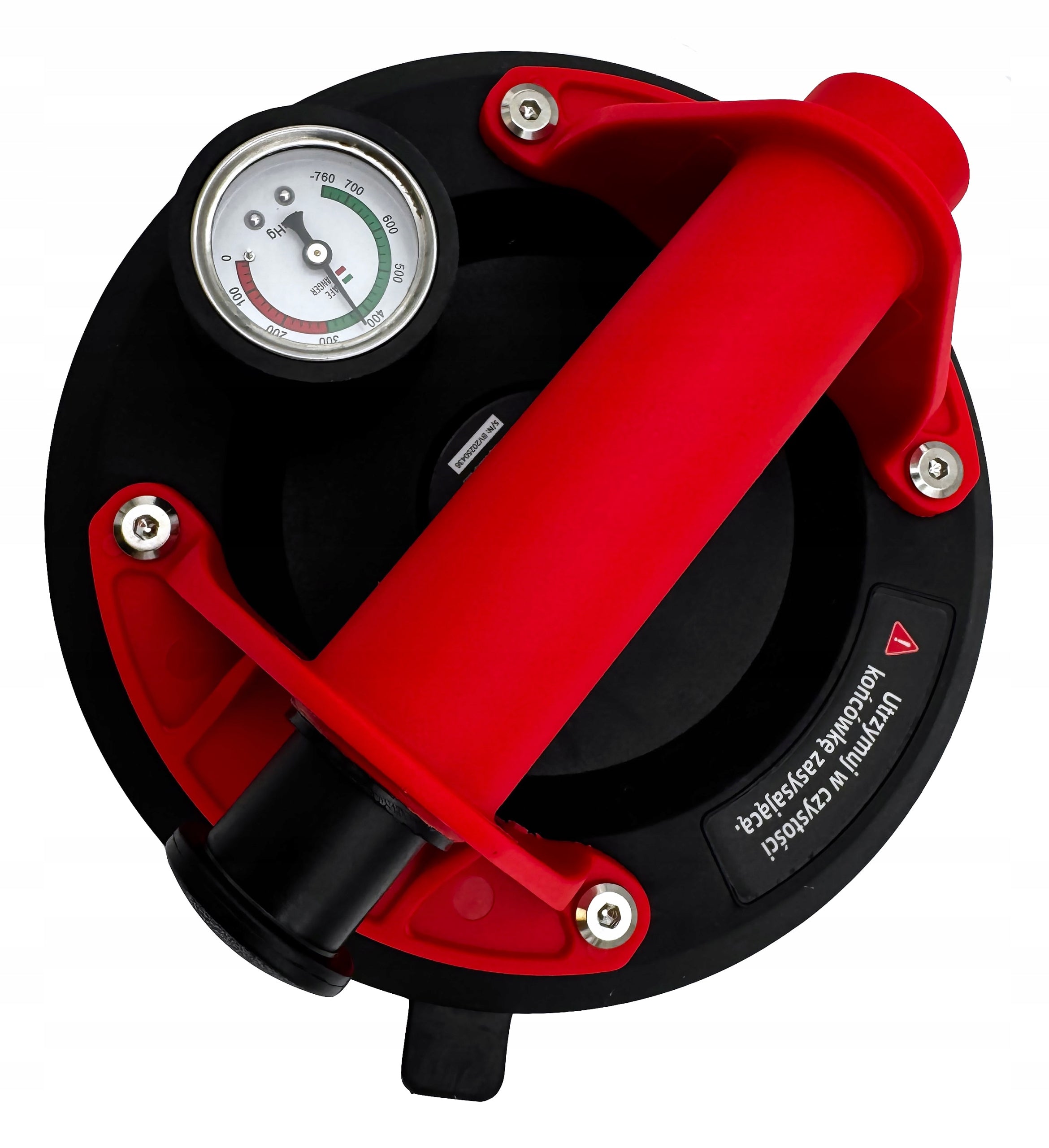 TILE SUCTION CUP GLASS GRIPPER VACUUM HANDLE WITH PRESSURE GAUGE EAN (GTIN) 5906857555326