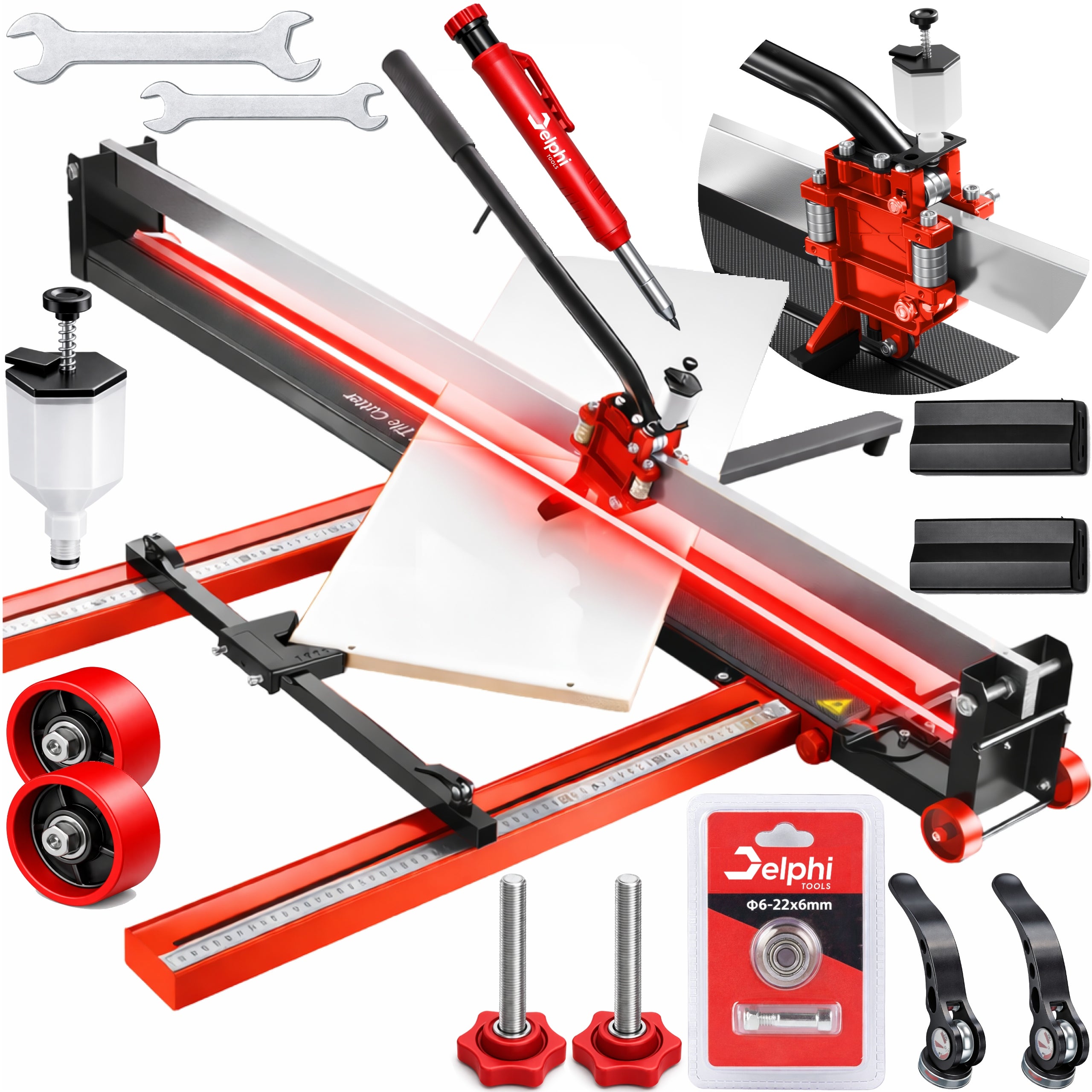 TILES CUTTER GLAZE STONEWARE CUTTING MACHINE 120 cm MANUAL LASER