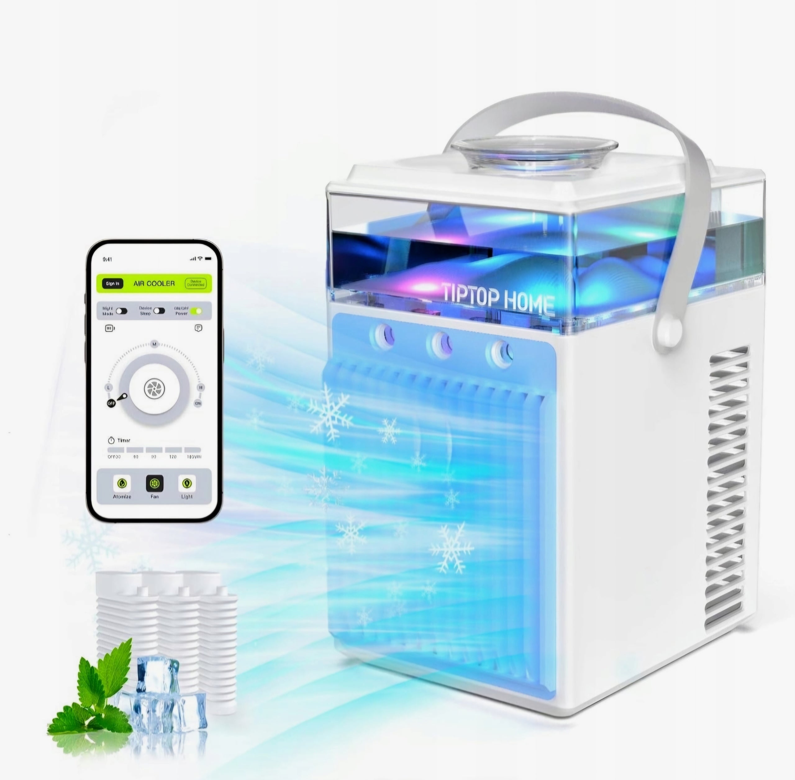 TIPTOP HOME 4-in-1 Mini Portable Air Conditioner