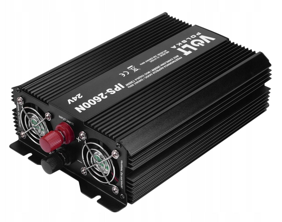 TIR CONVERTER 24V 230V 1300W/2600W SINE MODIFIED HEATER COMPUTER Effective power 1300 W