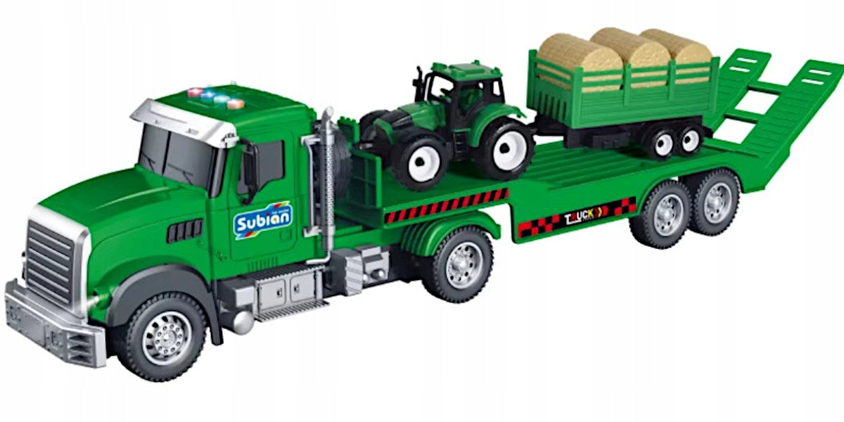 TIR LARGE TRUCK WITH DRIVE TRACTOR TOW TRUCK TRACTOR WITH TRAILER TOYS Packaging status original