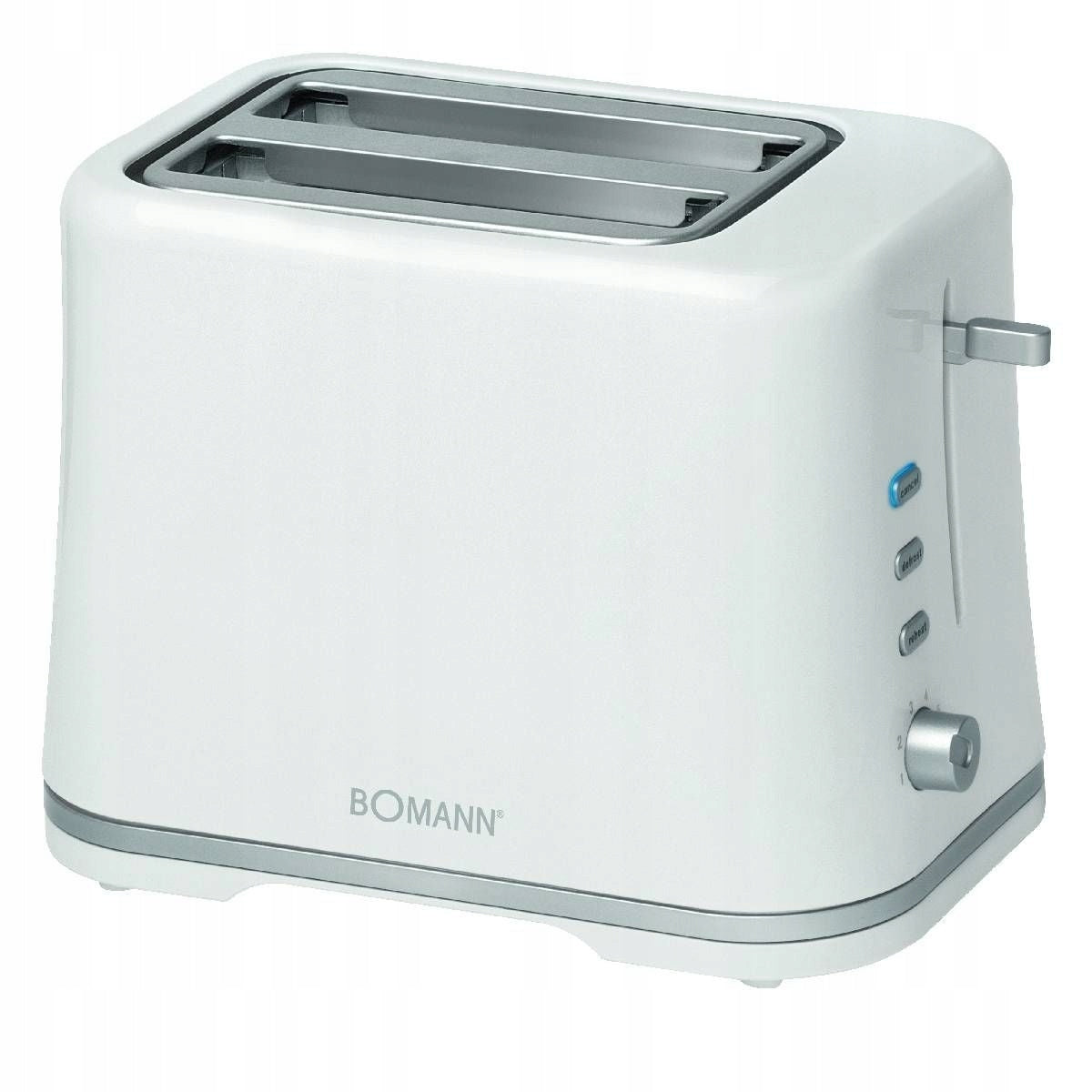 TOASTER 2 CROUTONS BOMANN TA 1577 CB WHITE Power rating 870 W