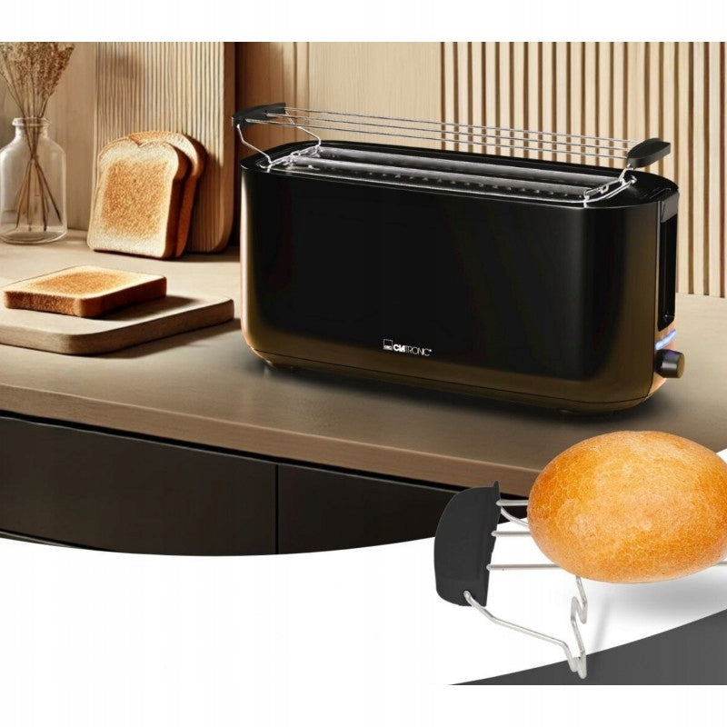 TOASTER 4 SLICES 1400W CLATRONIC XXL DEFROSTING HEATING STOP 1400W Power rating 1400 W