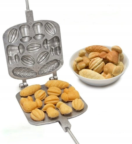 TOASTER COOKIE BAKING MOLD CONES MUSHROOM PEANUTS #74 Manufacturer code FORMA MIX