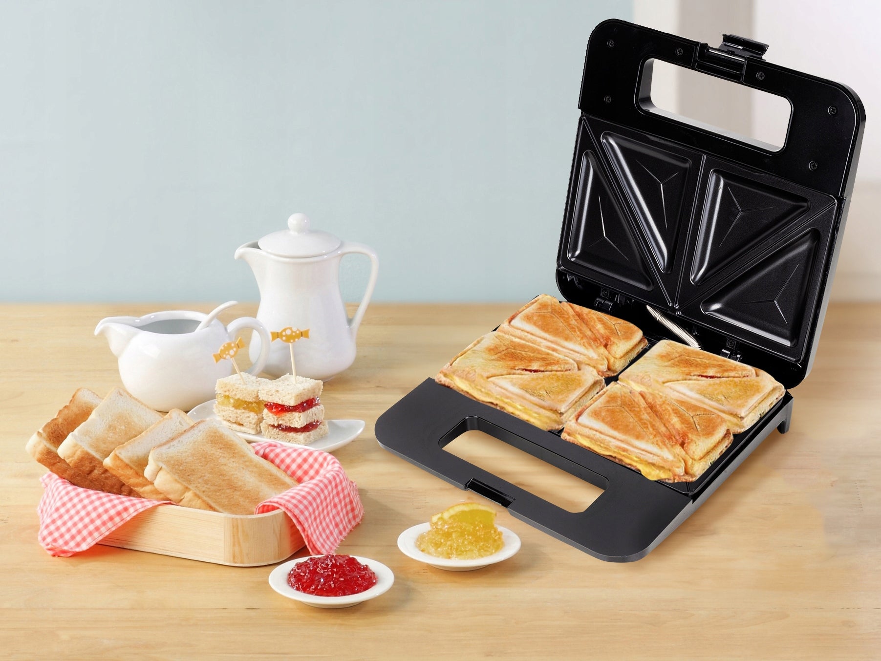 TOASTER FOLDING TOAST SANDWICH GRILL ELECTRIC TOASTER KAMILLE Power rating 800 W