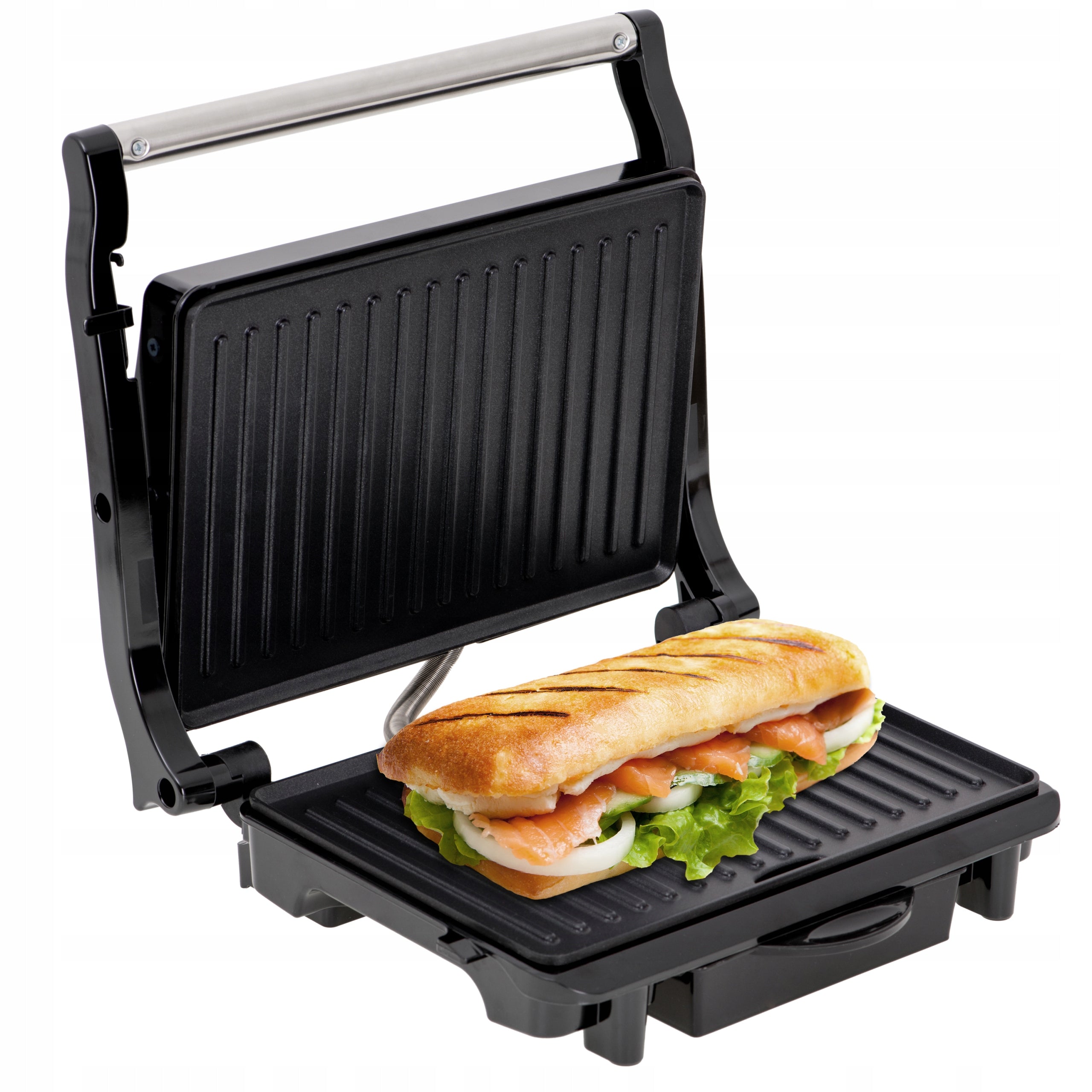 TOASTER PANINI ELECTRIC GRILL FOLDING 2100W Power rating 2200 W