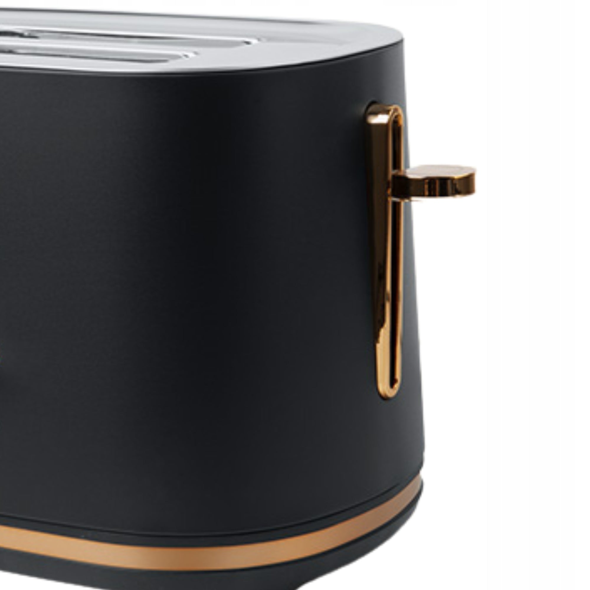 TOASTER RETRO 1000W 2TOAST BLACK MATT/GOLD MUSE MS-130BC Brand Muse