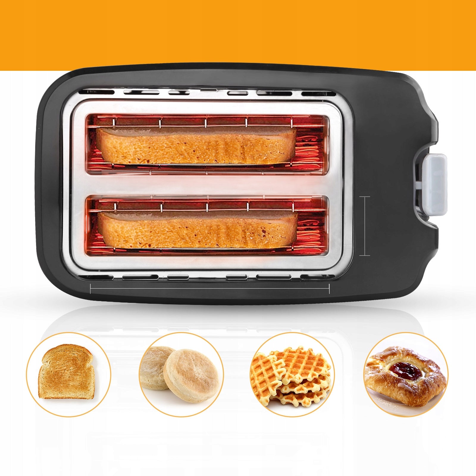 TOASTER SANDWICH TOASTER 7 LEVELS 750W 2 SLICES EAN (GTIN) 8433325504830