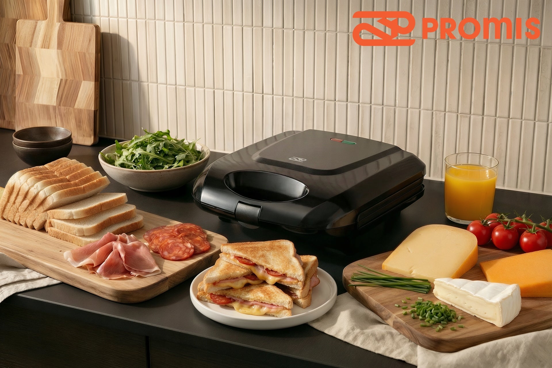 TOASTER SANDWICH TOASTER XXL 4 LARGE SANDWICHES TOAST SUPER CROUTONS POWER 2300W Power rating 1400 W