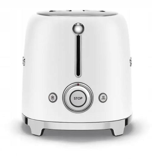 TOASTER SMEG TSF01WHMEU RETRO 50's WHITE MAT 950W Brand Smeg