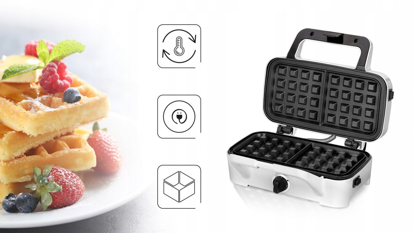TOASTER WAFFLE MAKER GRILL 3IN1 MPM MOP-33 1200W Packaging status original