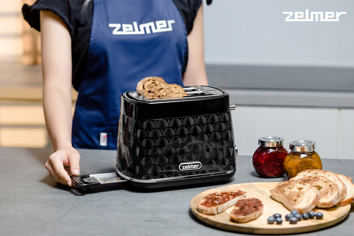 TOASTER ZELMER SANDWICH TOASTER 7 LEVELS ELECTRIC TOAST 2 SLICES 930W Packaging status original