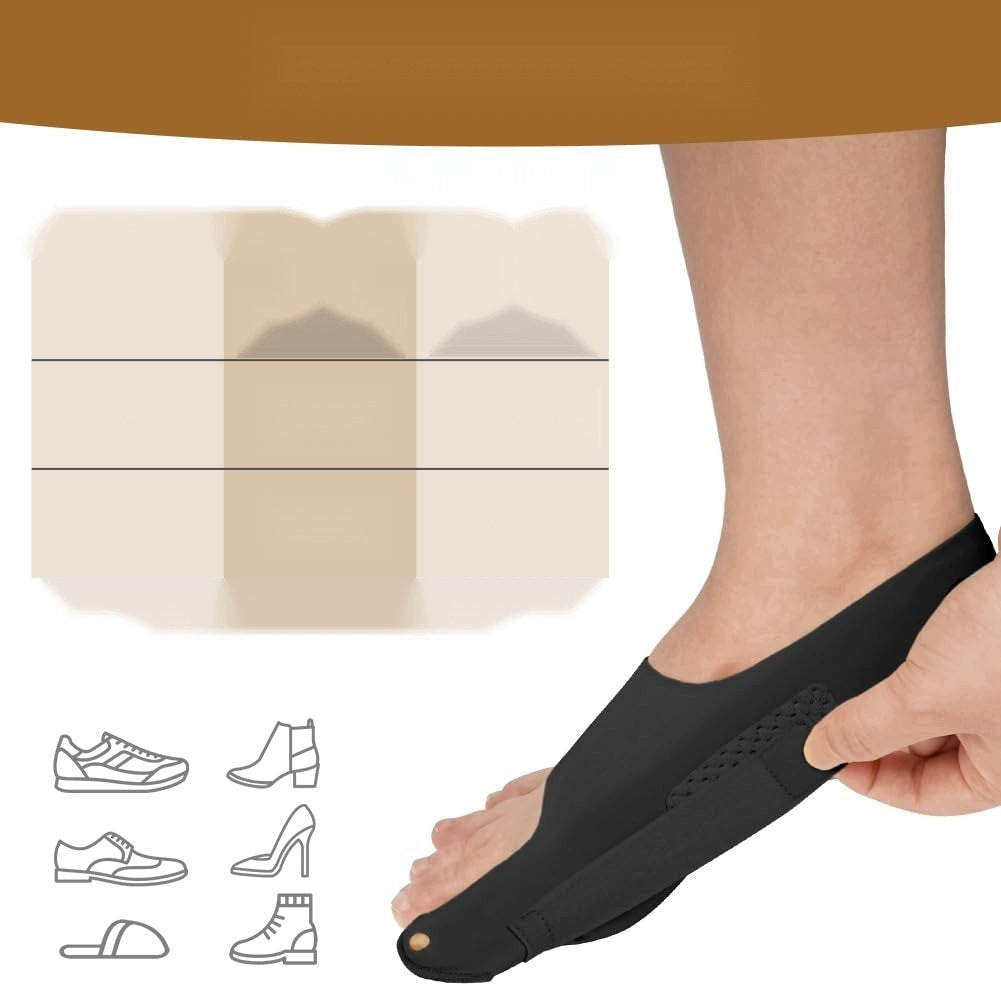 TOE CORRECTION BAND HALLUKSY SOFT BLACK BREATHABLE M Brand no brand