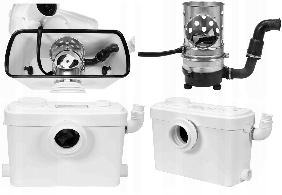 TOILET PUMP THREE ENTRANCES WITH SHREDDER PUMP MILL