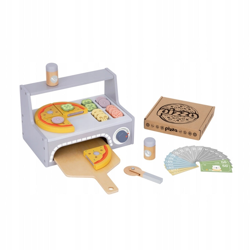 TOOKY TOY Pizzeria Wooden Pizza Oven Accessories