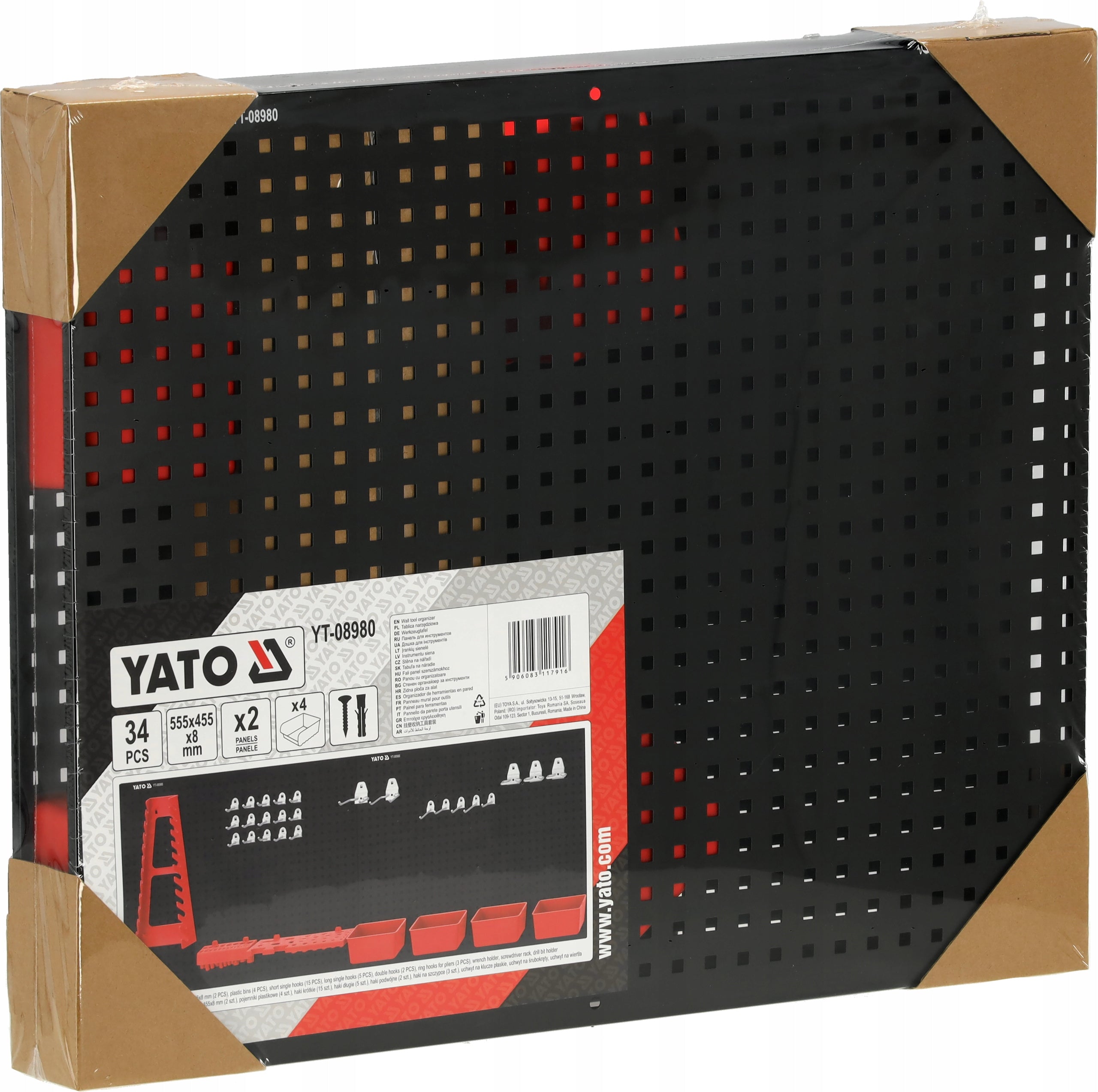 TOOL BOARD WORKSHOP WALL 2x 55x45,5cm 34el HANDLES CONTAINERS Product height 45.5 cm