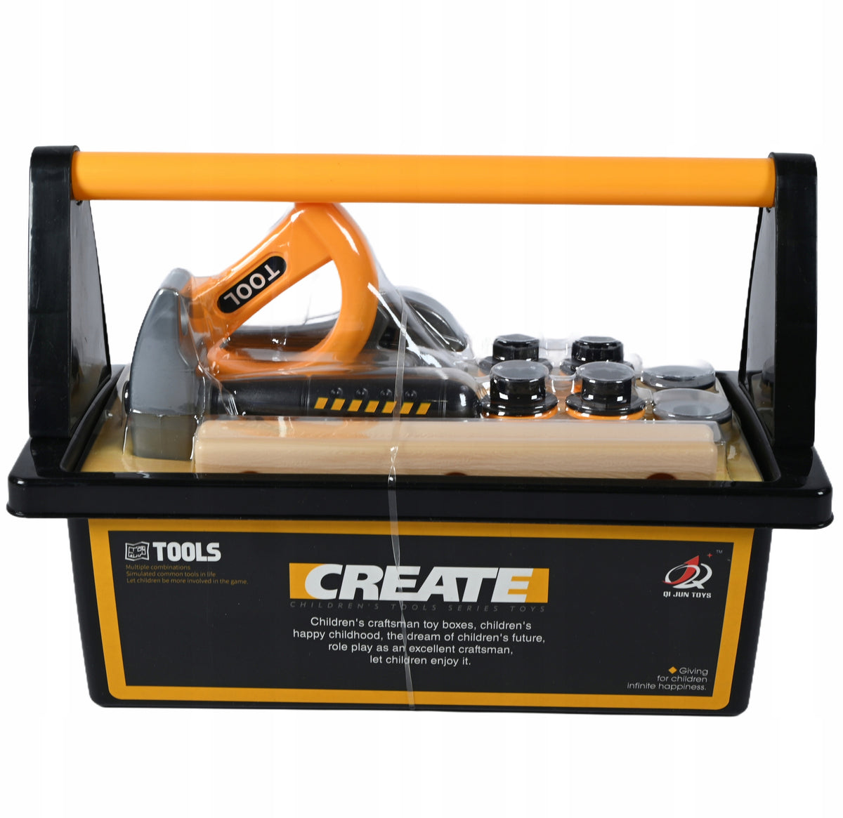 TOOL BOX FOR CHILDREN GOLD HANDLE TOOL SET