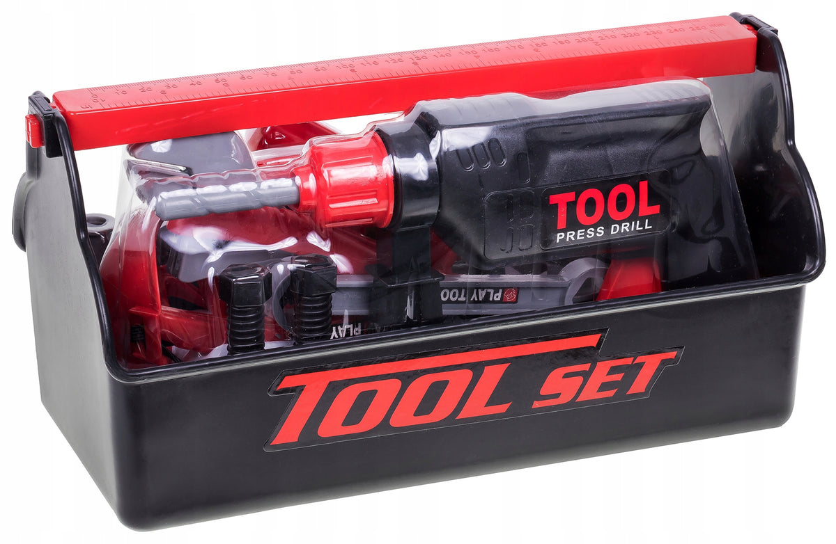 TOOL BOX FOR CHILDREN TOOL SET Color red