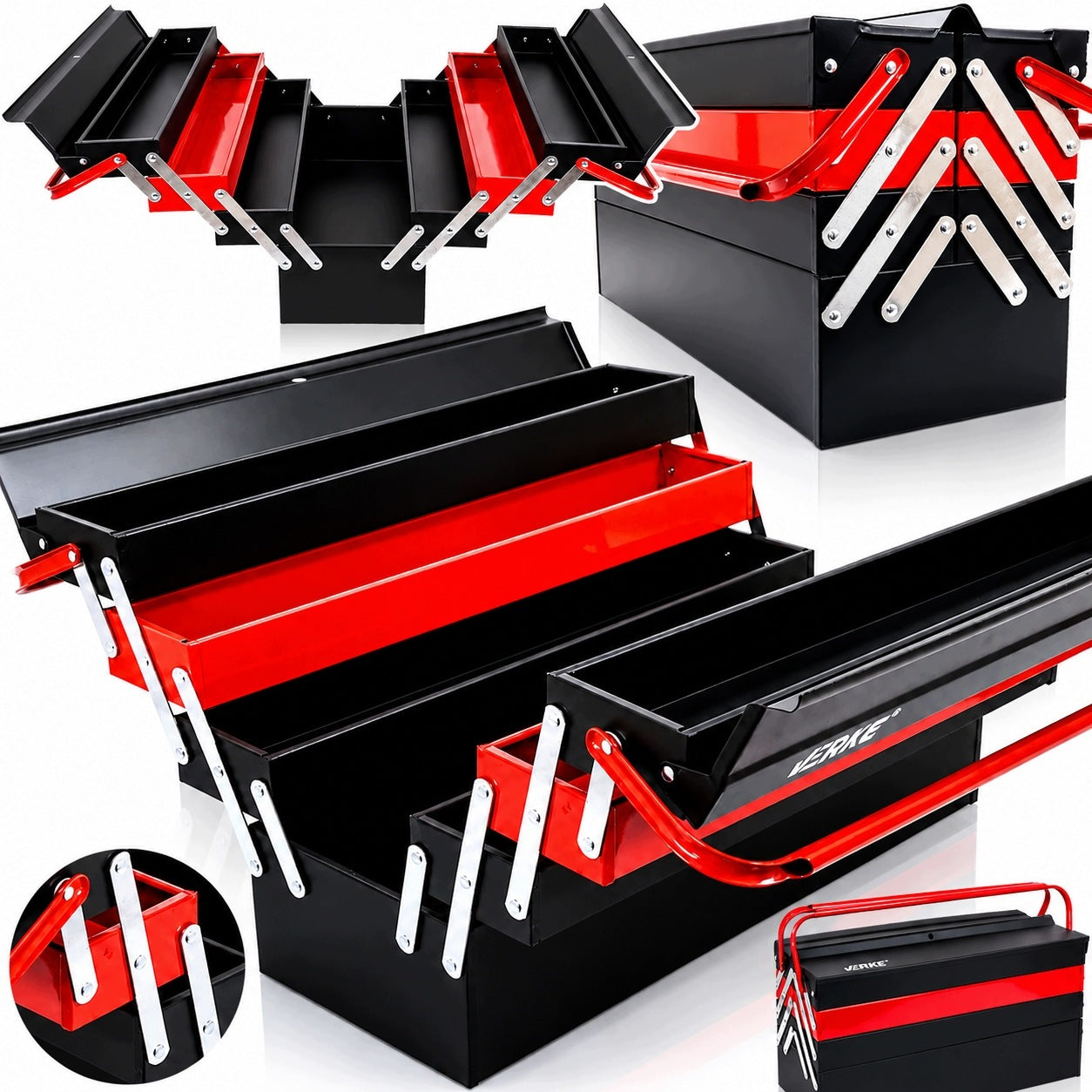 TOOL BOX METAL TOOL BOX FOLD-OUT ORGANIZER