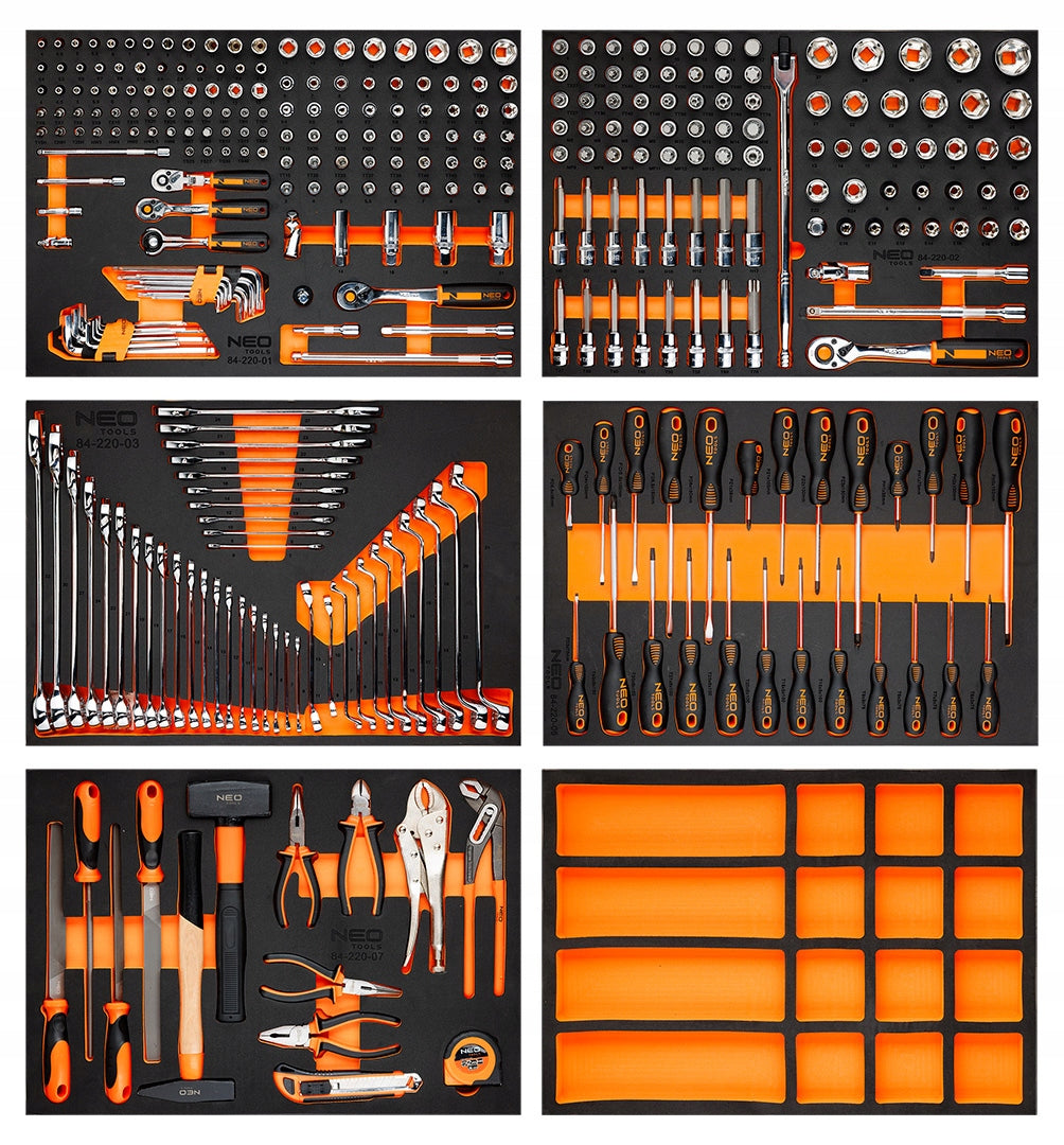 TOOL CABINET WITH EQUIPMENT PRO 330 EL. 7 DRAWERS NEO TOOLS Packaging status original