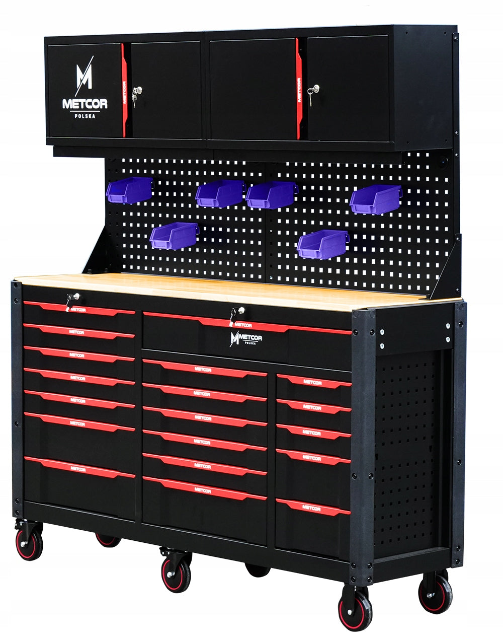 TOOL CABINET WORKBENCH FURNITURE TOOL BOARD SET METCOR Packaging status original