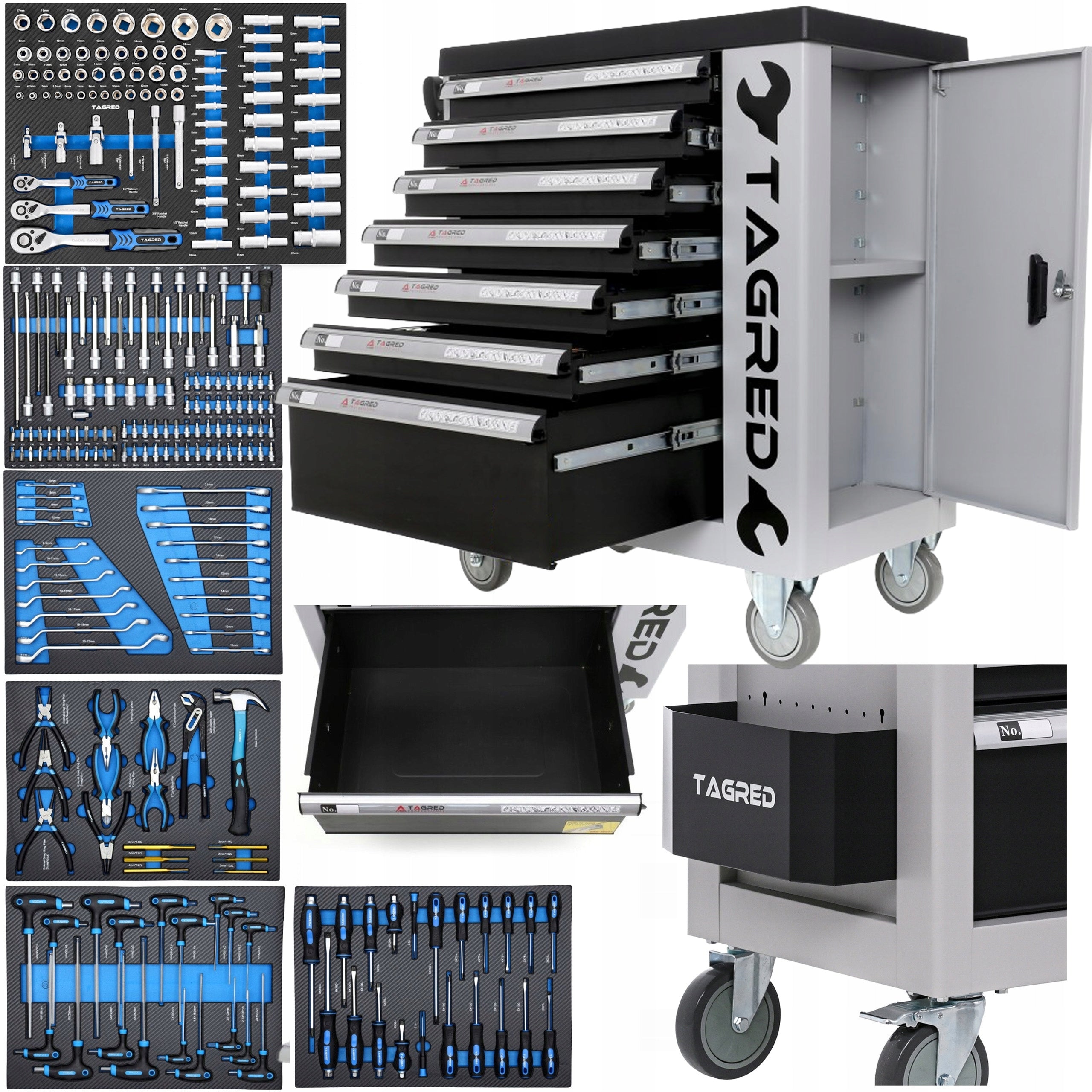 TOOL CABINET WORKSHOP TROLLEY TOOLS PREMIUM EQUIPMENT 251-EL