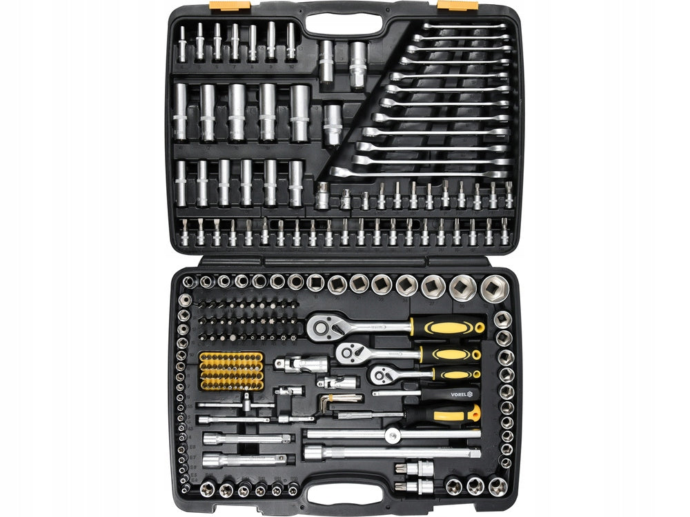 TOOL KIT 1/2" 216EL. RATCHET EXTENSION CAPS BITS XXL 58700 EAN (GTIN) 5906083587009