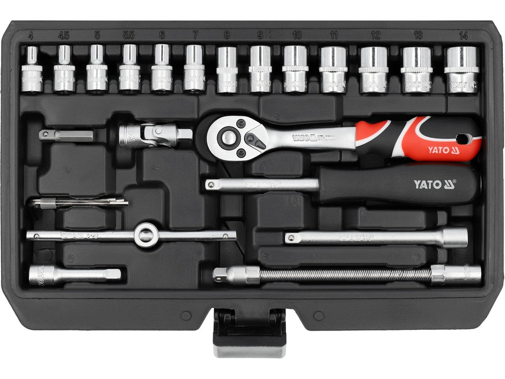 TOOL SET 1/4" 68 PCS YT-14502 YATO Packaging status original
