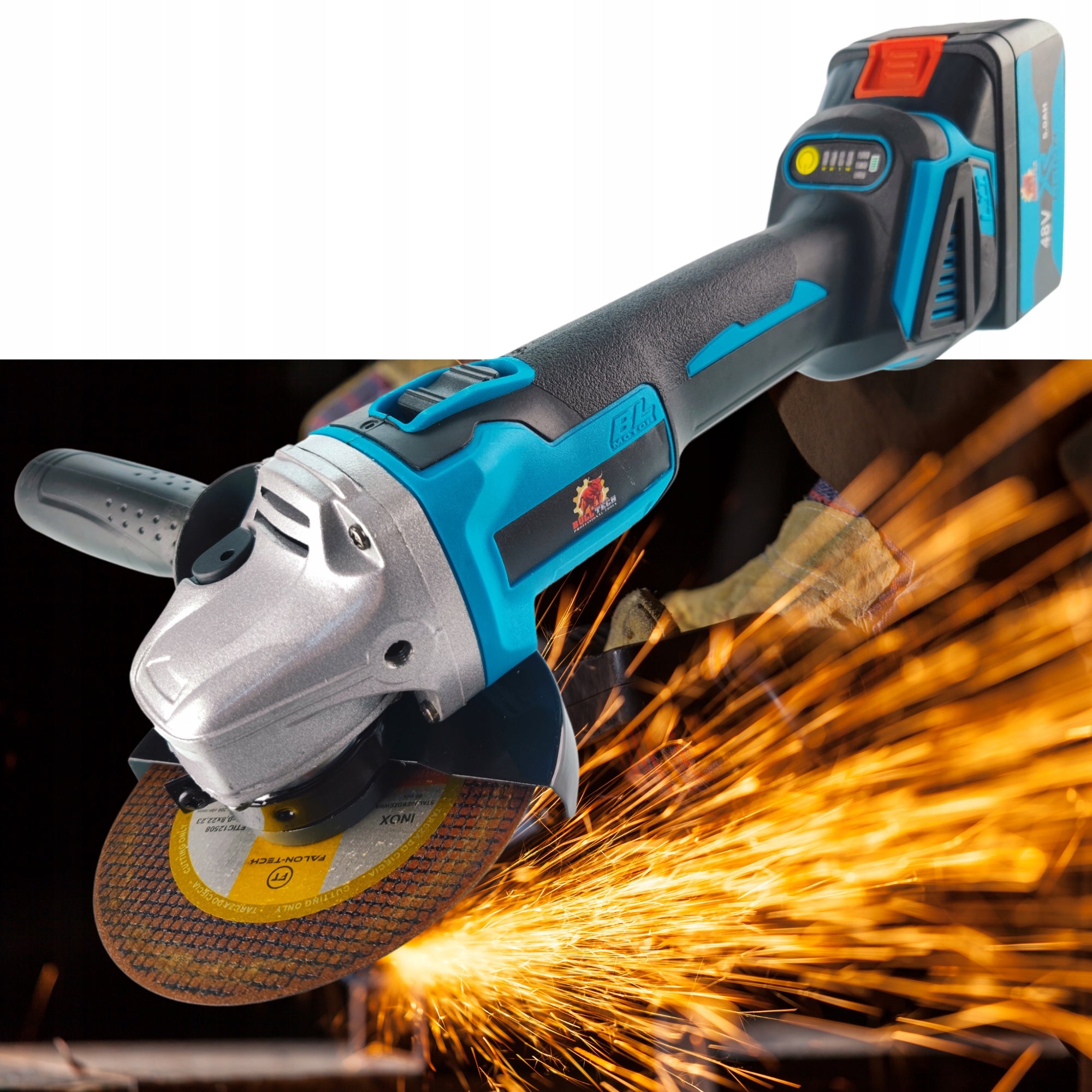 TOOL SET AKKU IMPACT WRENCH GRINDER SCREWDRIVER 3XBATTERY 21V 5AH Packaging status original