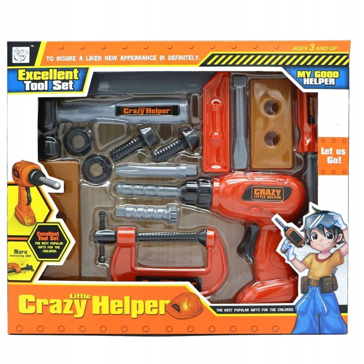 TOOL SET Small Workshop TOOLBOX Toy Small DIYer Color multicolor