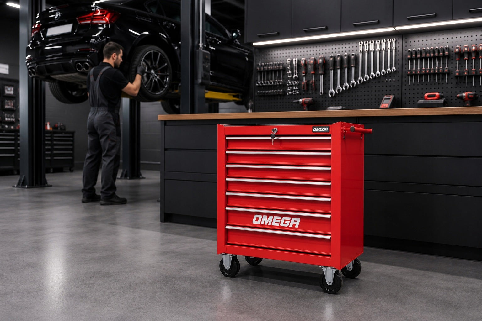 TOOL TROLLEY WORKSHOP CABINET ON WHEELS MOBILE 7 DRAWERS FR4027C Manufacturer code FR4027C+FR1970