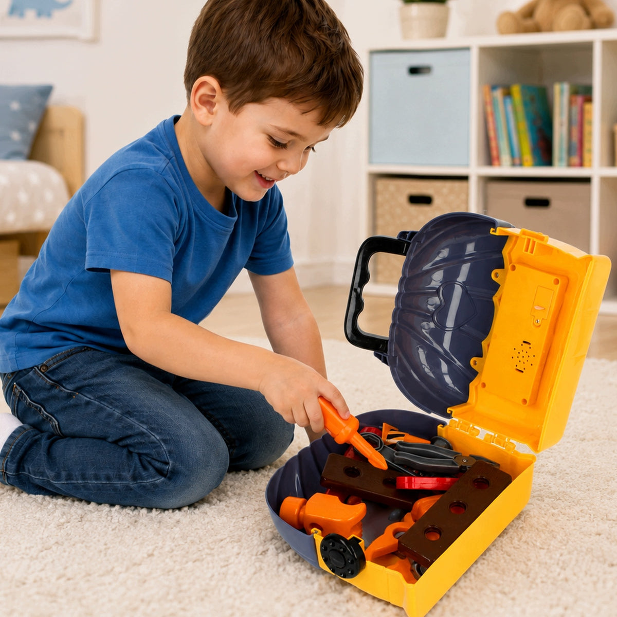TOOLS FOR CHILDREN TOY DIY SET HOUSE LIGHT SOUNDS Packaging status original