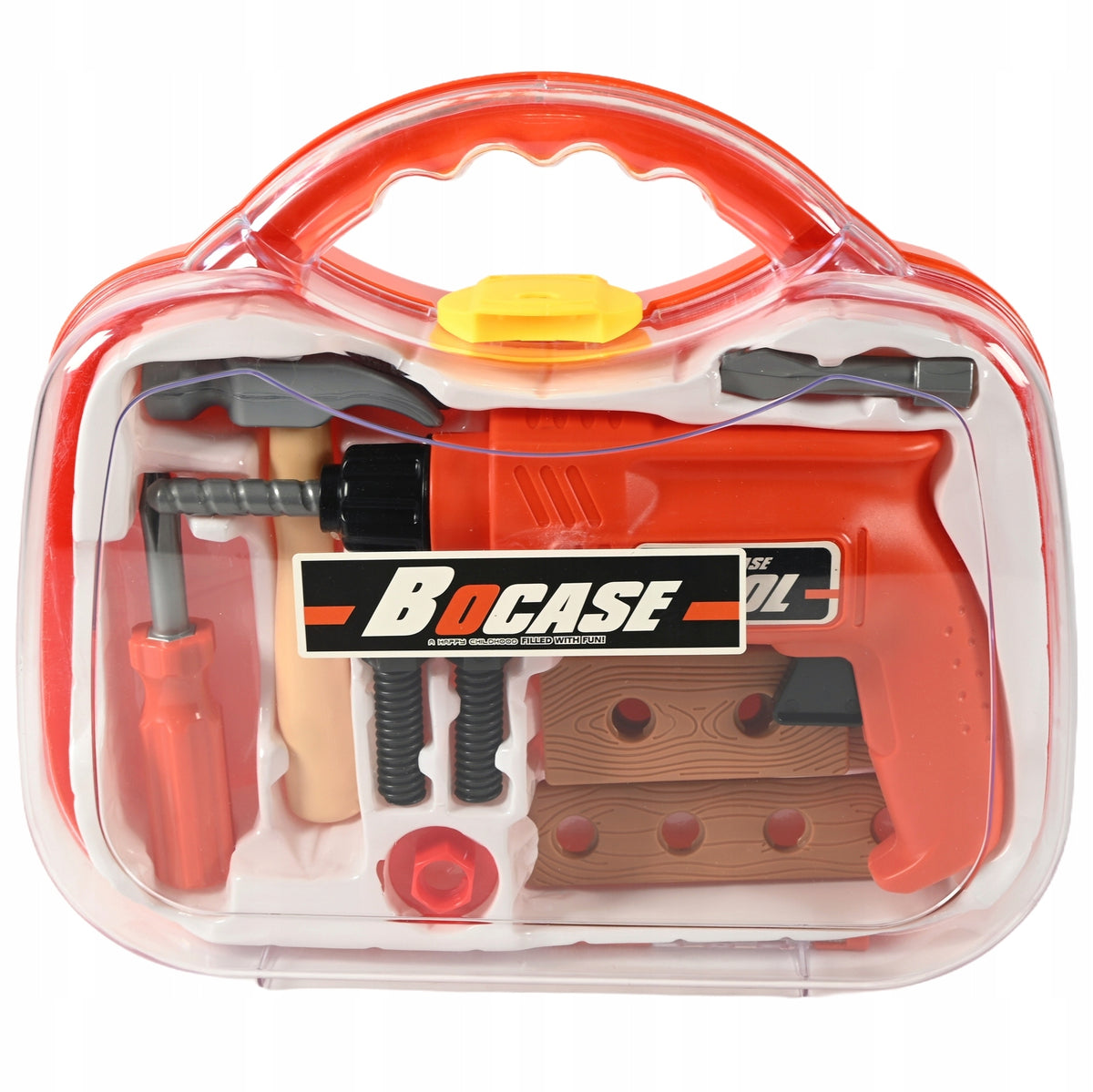 TOOLS IN CASE CONSTRUCTION TOOL SET FOR CHILDREN HAMMER DRILL